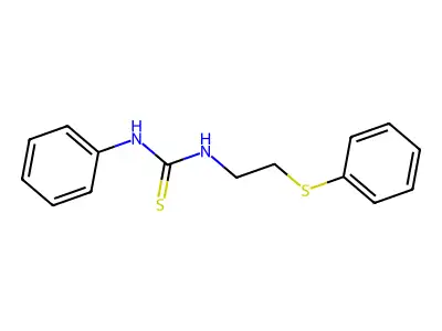 1-Phenyl-3-(2-(phenylthio)ethyl)thiourea structure
