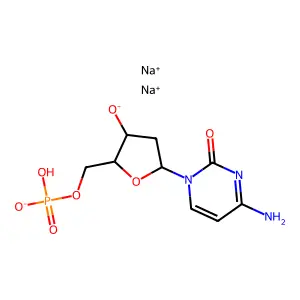 2'-Deoxycytidine 5'-(disodium phosphate) structure