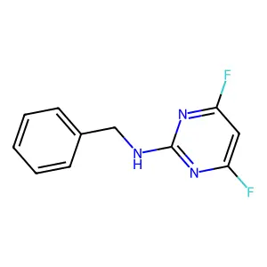 N-benzyl-4,6-difluoropyrimidin-2-amine structure