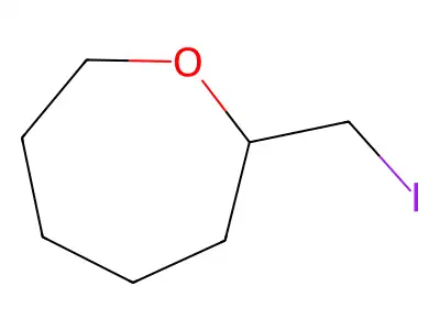 2-(Iodomethyl)oxepane structure