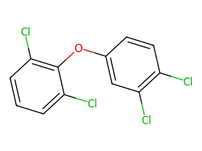 2,3',4',6-Tetrachlorodiphenyl ether structure