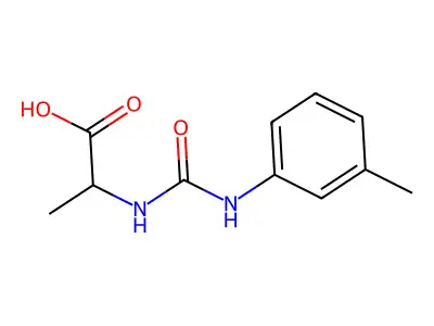 2-[(3-Methylphenyl)carbamoylamino]propanoic acid structure