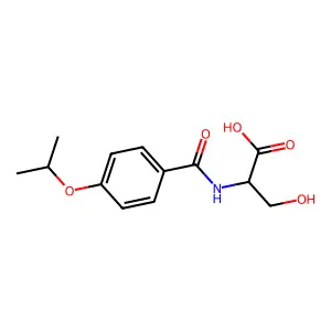 (4-Isopropoxybenzoyl)-L-serine structure