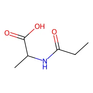 (2R)-2-propanamidopropanoic acid structure