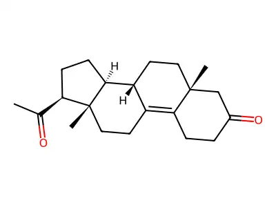 19-Norpregn-9-ene-3,20-dione, 5-methyl-, (5-beta)- structure