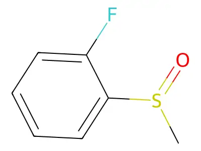 2-Fluorophenylmethylsulfoxide structure