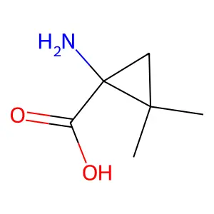 (1S)-1-amino-2,2-dimethylcyclopropane-1-carboxylic acid structure