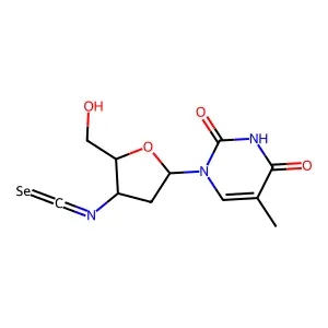 Thymidine, 3'-deoxy-3'-isoselenocyanato- structure