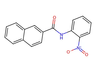 N-(2-nitrophenyl)naphthalene-2-carboxamide structure