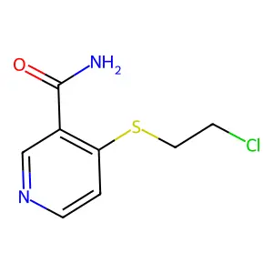 Nicotinamide, 4-(2-chloroethylthio)- structure