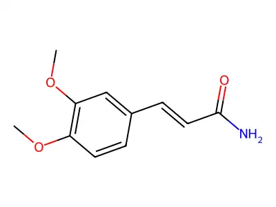 Cinnamamide, 3,4-dimethoxy- structure