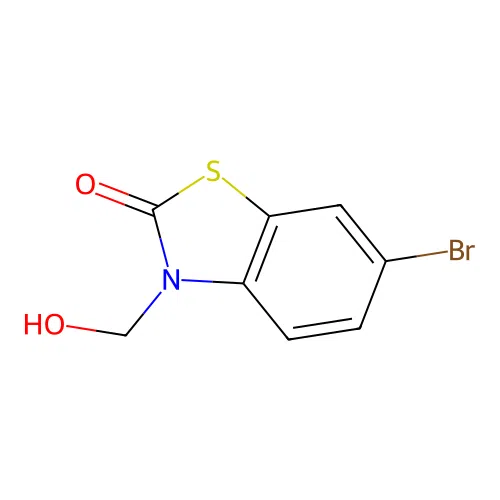 6-Bromo-3-(hydroxymethyl)-1,3-benzothiazol-2(3h)-one structure