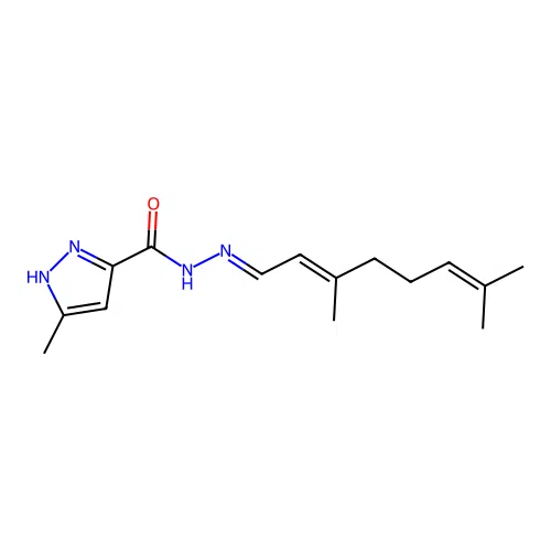 C15H22N4O structure