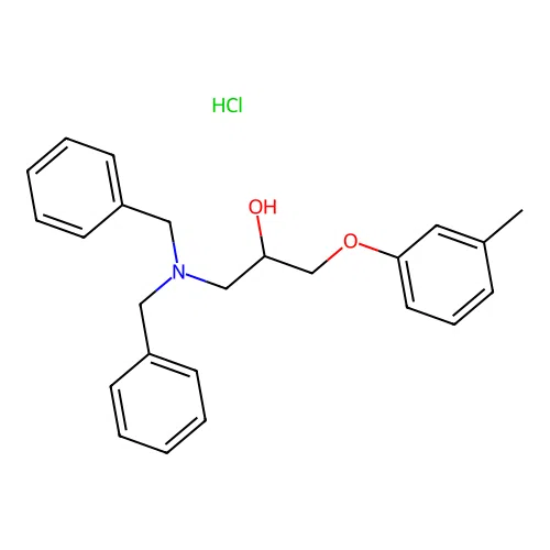 1-(Dibenzylamino)-3-(m-tolyloxy)propan-2-ol hydrochloride structure