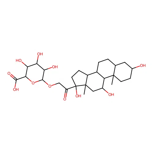allo-Tetrahydrocortisol 21-Glucuronide structure