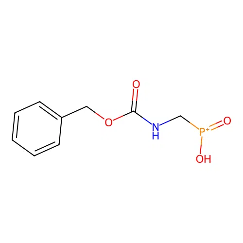Carbamic acid, [(hydroxyphosphinyl)methyl]-, phenylmethyl ester structure
