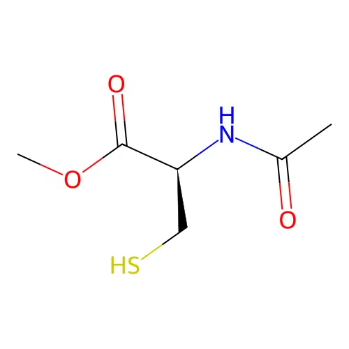 L-Cysteine, N-acetyl-, methyl ester structure