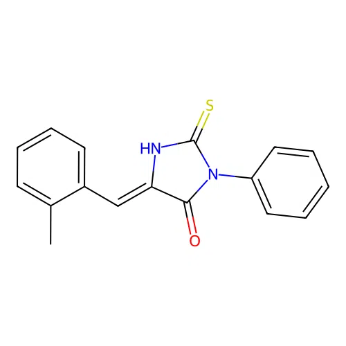 5-(2-Methylbenzylidene)-3-phenyl-2-thioxoimidazolidin-4-one structure