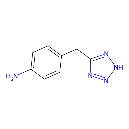 4-(1H-1,2,3,4-tetrazol-5-ylmethyl)aniline structure