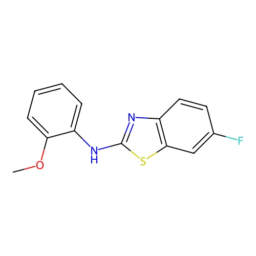 6-fluoro-N-(2-methoxyphenyl)-1,3-benzothiazol-2-amine structure