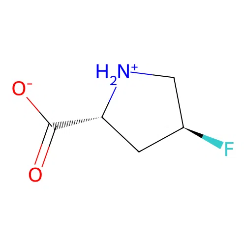trans-4-Fluoro-D-proline structure