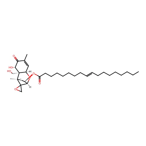 Trichothec-9-en-8-one, 12,13-epoxy-7,15-dihydroxy-3-((1-oxo-9-octadecenyl)oxy)-, (3alpha(Z),7alpha)- structure