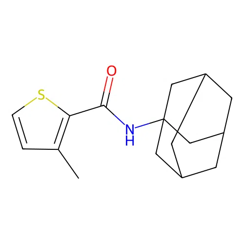 N-(1-adamantyl)-3-methylthiophene-2-carboxamide structure
