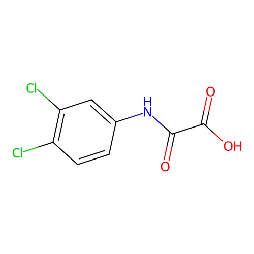 (3,4-Dichloroanilino)(oxo)acetic acid structure