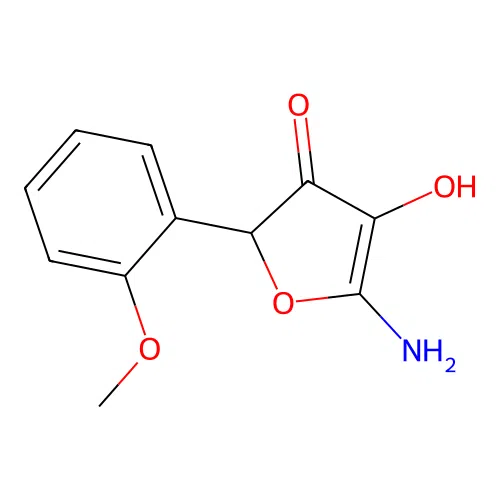 5-Amino-4-hydroxy-2-(2-methoxyphenyl)furan-3-one structure