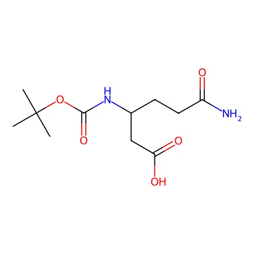 Boc-beta-HoGln-OH Boc-beta-Homoglutamine structure