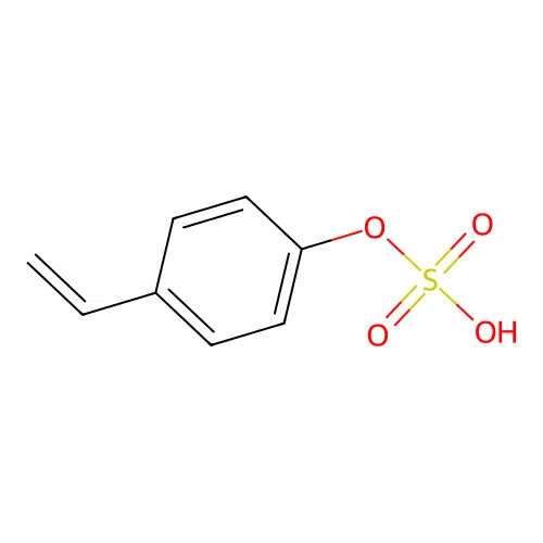 Phenol, 4-ethenyl-, 1-(hydrogen sulfate) structure