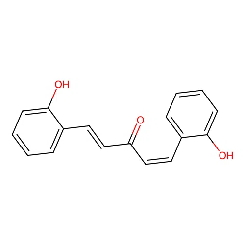 1,5-Bis(2-hydroxyphenyl)penta-1,4-dien-3-one structure