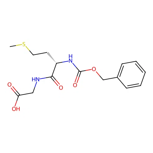 Z-L-Methionyl glycine structure