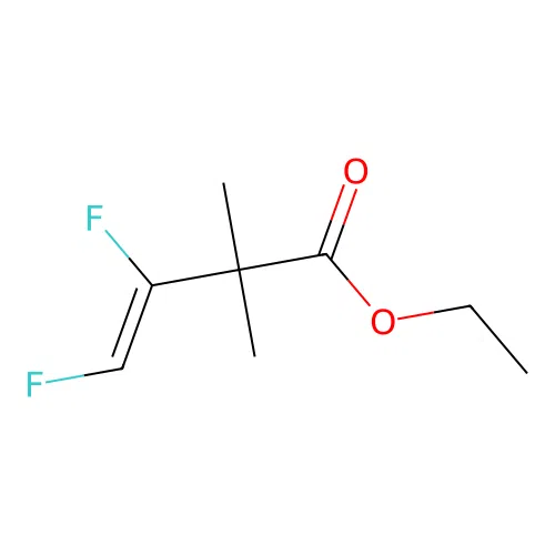 3-Butenoic acid, 3,4-difluoro-2,2-dimethyl-, ethyl ester, (Z)- structure