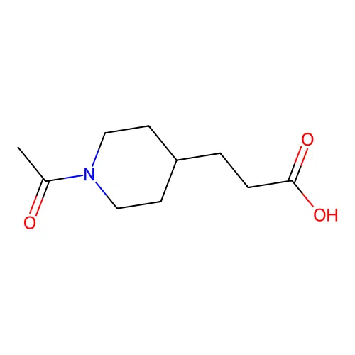 3-(1-Acetylpiperidin-4-yl)propanoic acid structure