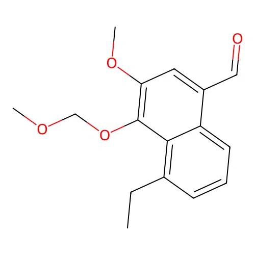 5-Ethyl-3-methoxy-4-methoxymethoxy-1-naphthalenecarbaldehyde structure