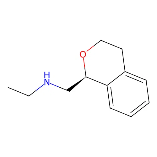 N-[[(1S)-3,4-dihydro-1H-isochromen-1-yl]methyl]ethanamine structure