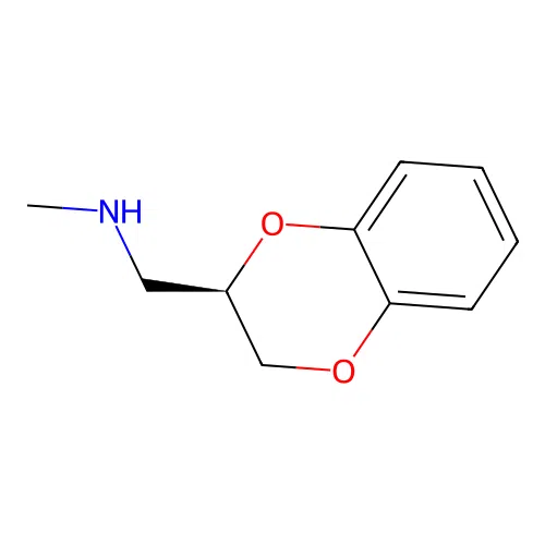 1-[(3R)-2,3-dihydro-1,4-benzodioxin-3-yl]-N-methylmethanamine structure