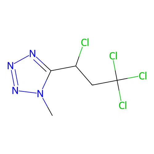 1-methyl-5-(1,3,3,3-tetrachloropropyl)-1H-tetrazole structure