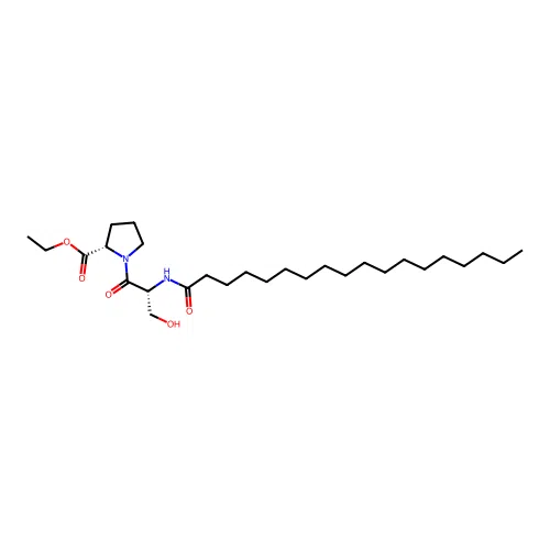 N-Stearoyl-seryl-proline ethyl ester structure
