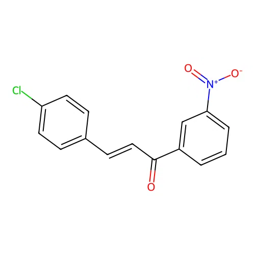 (2E)-3-(4-Chlorophenyl)-1-(3-nitrophenyl)prop-2-en-1-one structure