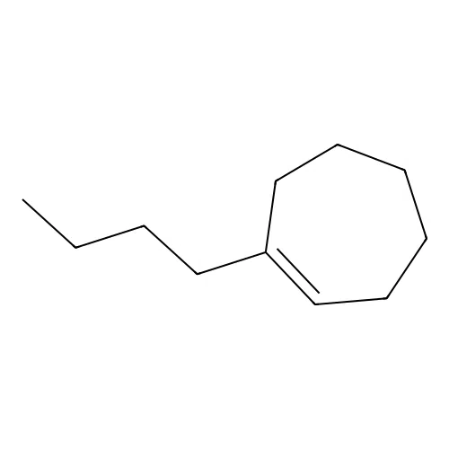 Cycloheptene, 1-butyl structure