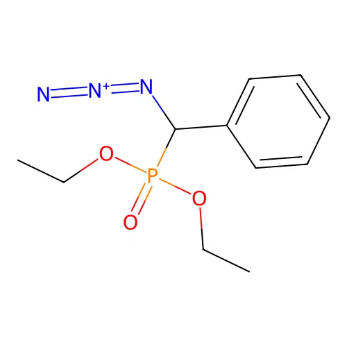 (Azido-diethoxyphosphorylmethyl)benzene structure