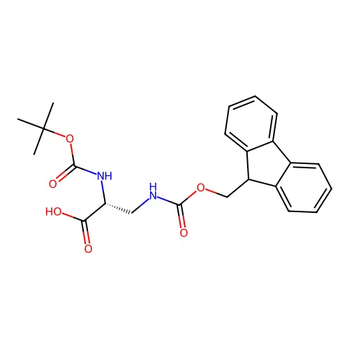 Boc-D-Dap(Fmoc)-OH structure