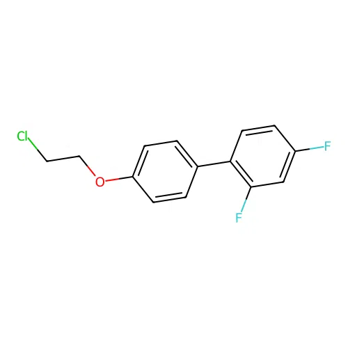 4-(2-Chloroethoxy)-2',4'-difluoro-1,1'-biphenyl structure