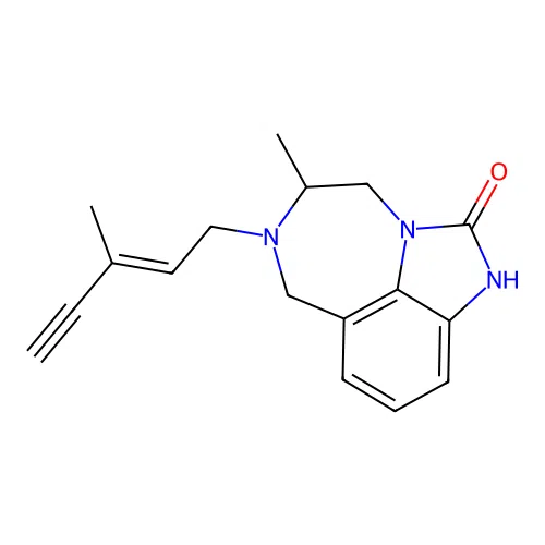 6(3Me-2Penten-4yn)TIBO-2-one structure
