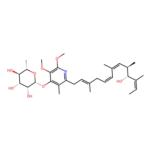 3'-Rhamnopiericidin A(1) structure