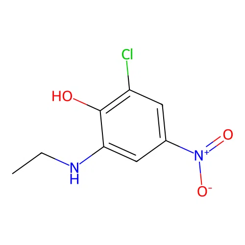 2-Chloro-6-(ethylamino)-4-nitrophenol structure