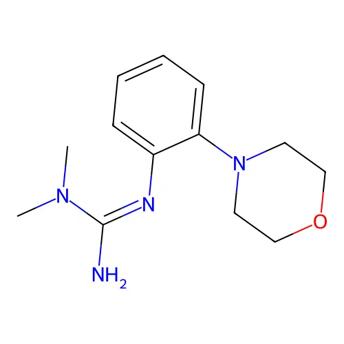 1,1-Dimethyl-2-(2-morpholinophenyl)guanidine structure