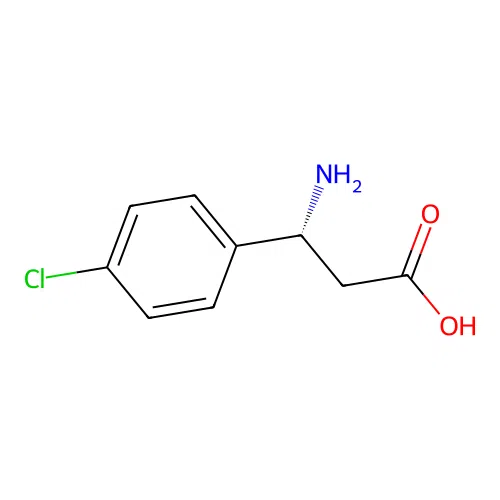 (betaR)-beta-Amino-4-chlorobenzenepropanoic acid structure